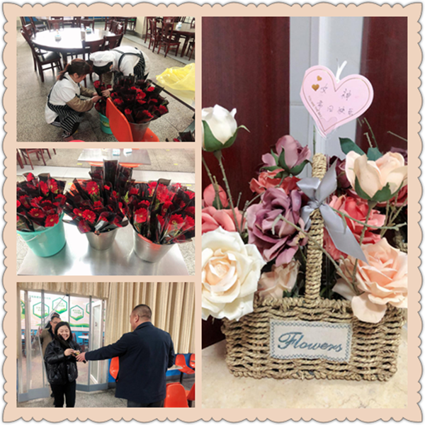 公司综合办公室“三八”节为女职工送鲜花  送祝福